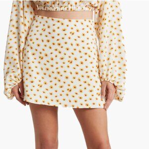 We Wore What Floral Slip Mini Skirt